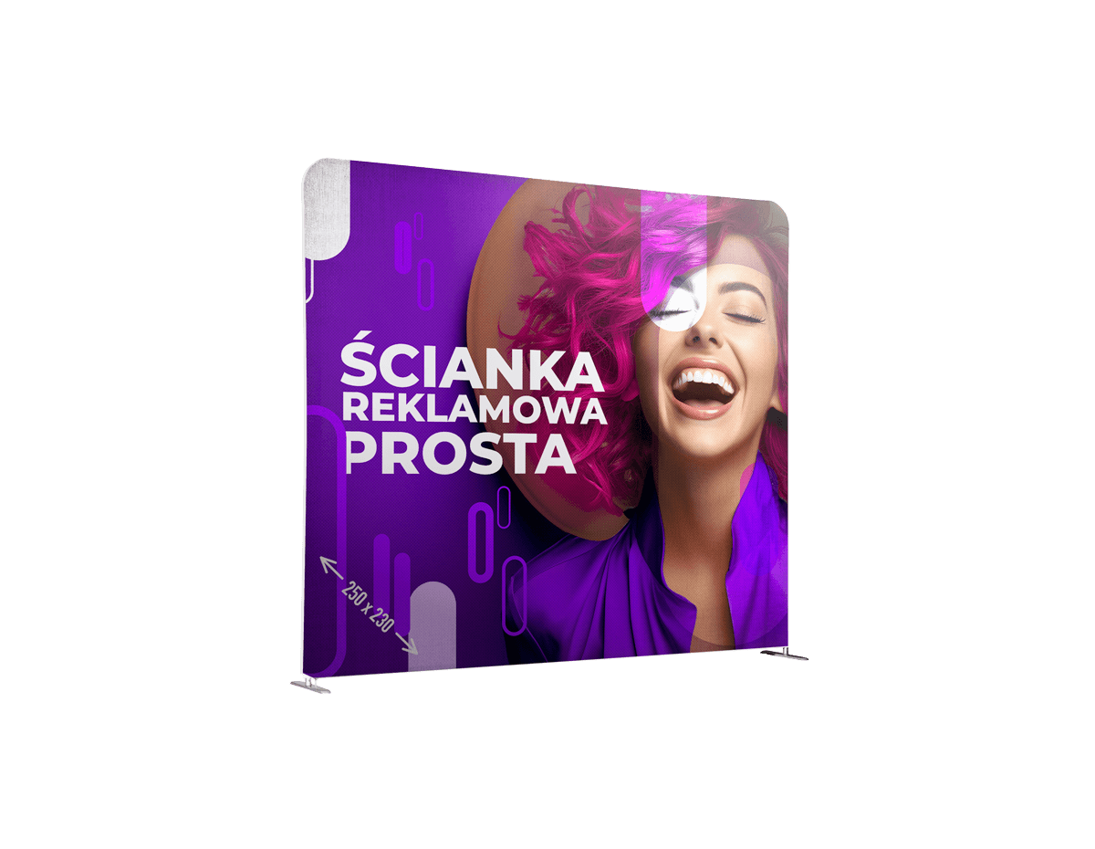 Ikona produktowa Ścianka Reklamowa Prosta 250x230 cm